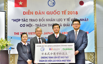 DIỄN ĐÀN QUỐC TẾ 2018 “HỢP TÁC TRAO ĐỔI NHÂN LỰC Y TẾ VIỆT – NHẬT: CƠ HỘI, THÁCH THỨC VÀ GIẢI PHÁP”.