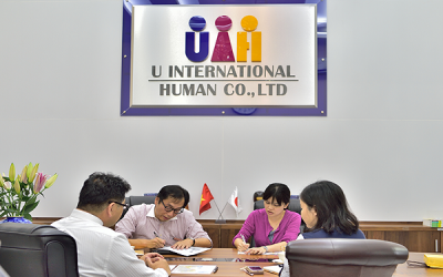 CÔNG TY U INTERNATIONAL HUMAN VINH DỰ ĐÓN TIẾP TẬP ĐOÀN GAKKEN ĐẾN THAM QUAN VÀ LÀM VIỆC .