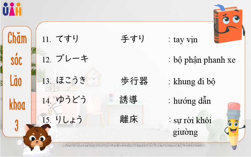 Từ vựng Chăm sóc Lão khoa